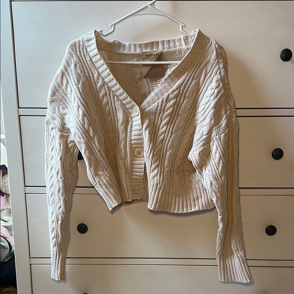 Cozy Cream Cable Knit Sweater